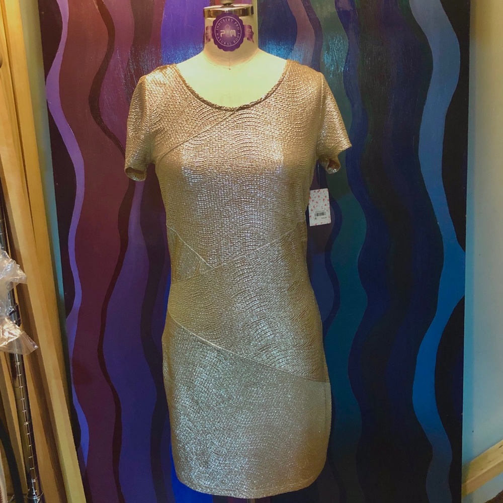 Gold dress